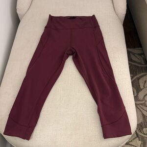 Women’s Lululemon Athletica Burgundy Leggings